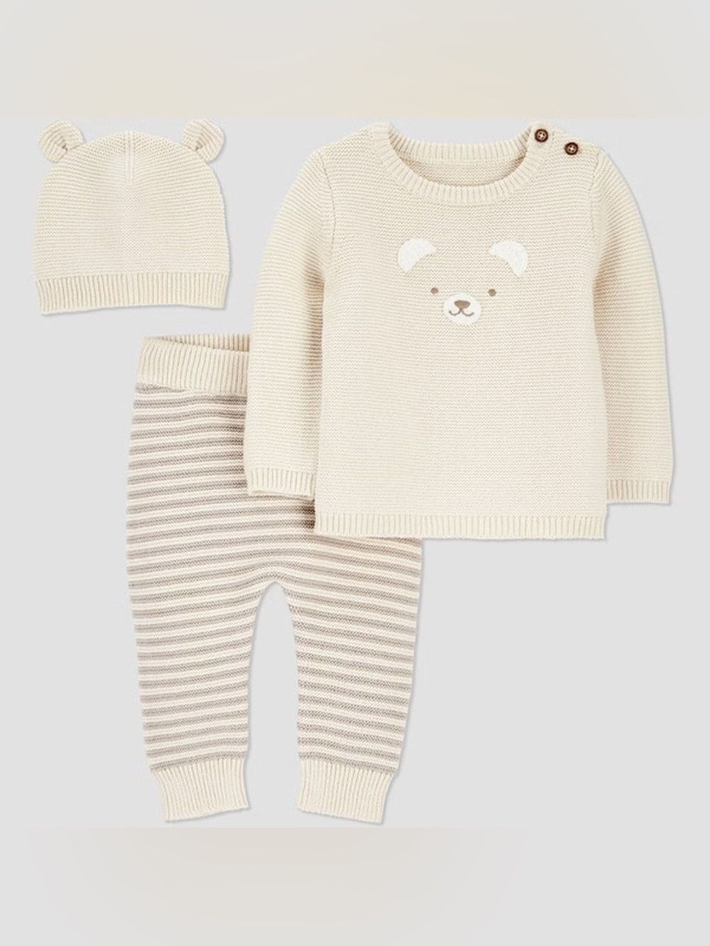 Carters 3 Piece Bear Sweater Set